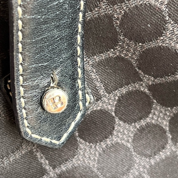 Kate Spade Black canvas Tote Bag vintage - Picture 4 of 10